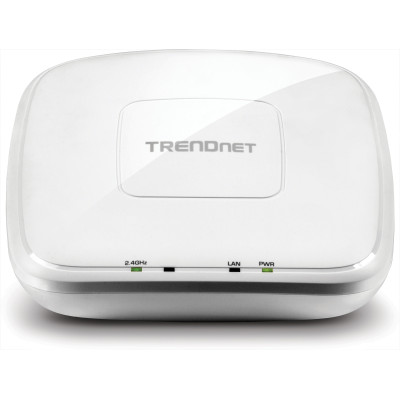 TRENDnet TEW-755AP 4 dBi Wireless N300 PoE Access Point, power adapter, 2.4 GHz